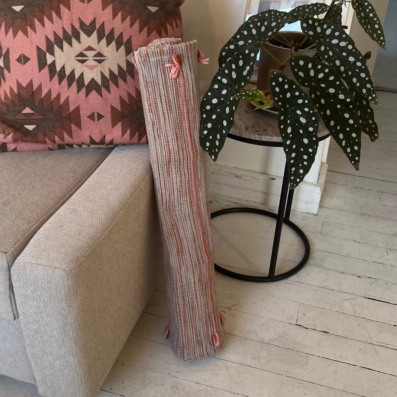 organic cotton, jute, natural rubber Yoga Mat made with Ayurvedic spices & natural dyes . boho home decor