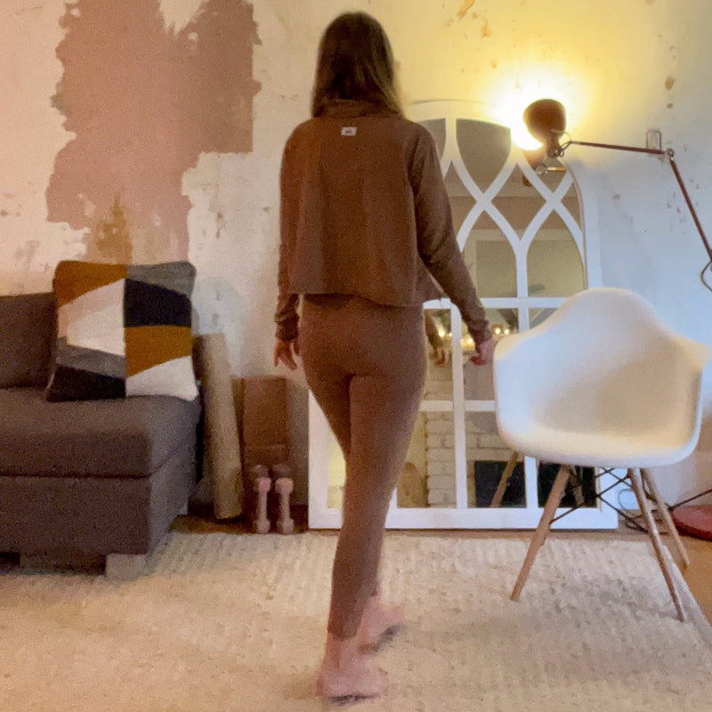 Cotton Lycra leggings. natural fiber workout wear everyday wear