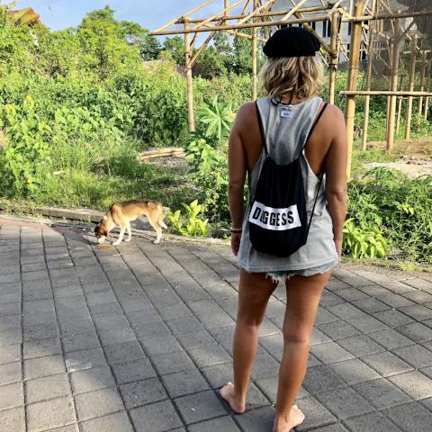 Doggess Drawstring Backpack - Downtown Betty