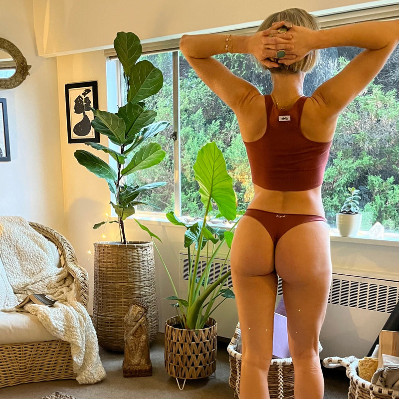 Cotton Lycra Bra Top, no elastic band, no harsh chemical, cozy, comfy, workout or going out, cropped tank top, bralette, w/ cotton g-string underwear